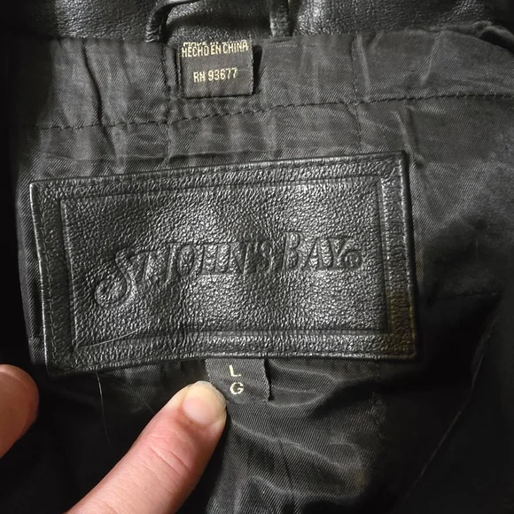 Men's Geniune Black Leather Vintage Jacket - Picture 2 of 14